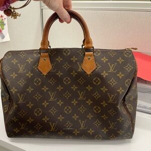1987 Louis Vuitton Speedy 35 and Lock